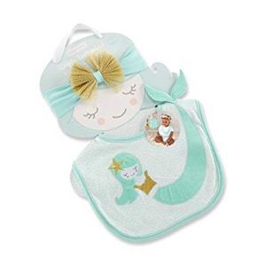 Enchanted Mermaid bib with headband set.